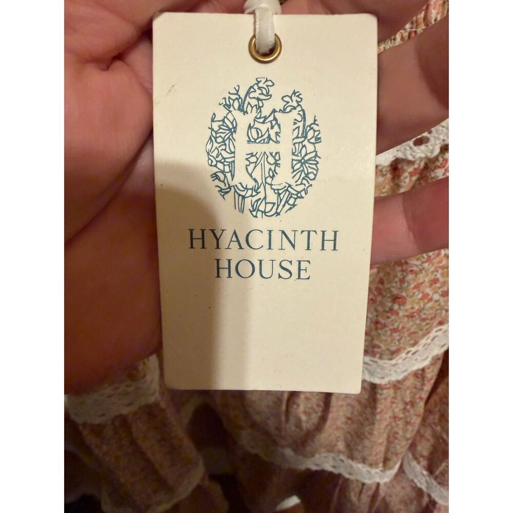 Hyacinth House Tuckernuck Floral Bow Tellie Tiered Lace Smocked Dress Sz XL - Picture 7 of 13